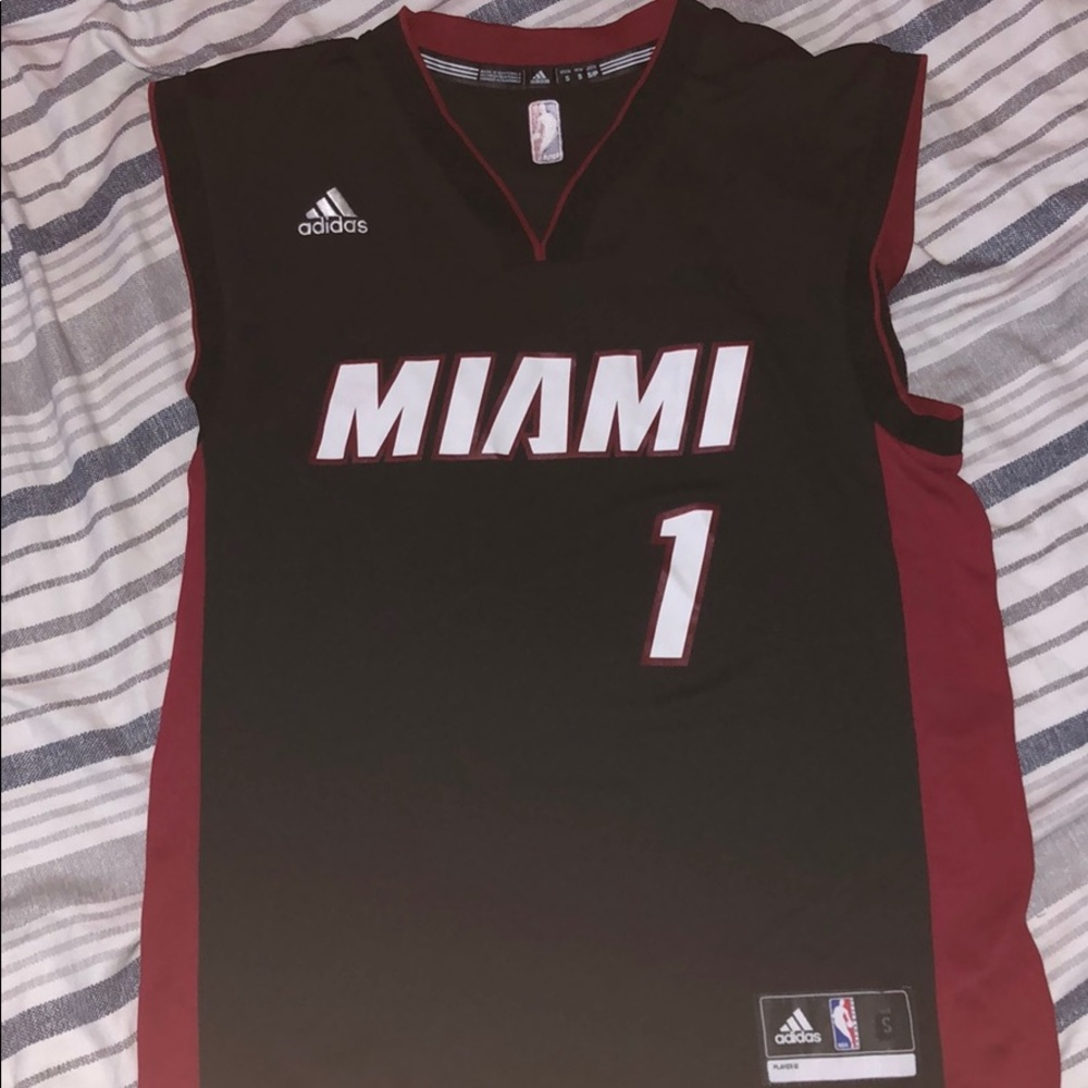 Men’s Adidas Chris Bosh Miami Heat Jersey (Black)